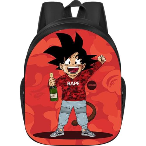 Anime Dragon Ball Cartoon Student Schoolbag Son Goku Fashion Leisure Cartoon Pattern Student Backpack Gift