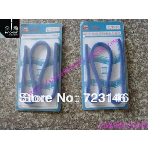 Blue Plastic Stadtler Serpiform Ruler Foot Snake Tape Measure Curve Drawing Feet Serpentine Soft