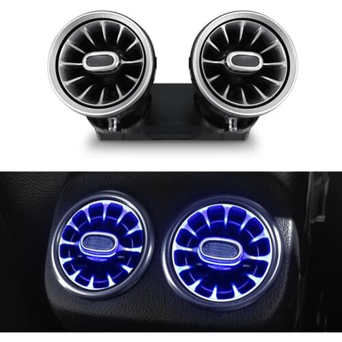Rear air conditioning vent LED turbine ambient light For Mercedes Benz C /E/ GLC class w205 w213 x253 LED atmosphere light