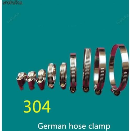 304 stainless steel German hose clamp all steel clamp strong hose clamp wire card hoop hose tube clamp pipe clamp CD50 Q04