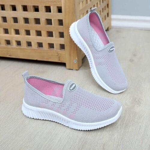 Womens Sneakers Spring Ladies Flat Sports Shoes Casual Women Vulcanized 2021 Summer Light Mesh Breathable Female Running Shoes