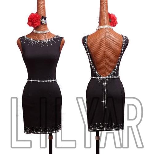 New Latin Dance Dress Competition Dress Costumes Skirt Performing Dress Adult Customize Children Red Matador Skirt Split Skirtes