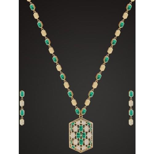 Zlxgirl Brand Enamel Shape Snake Pendant with Earring jewelry Sets for women gifts Perfect Women Bridal Accessories sets