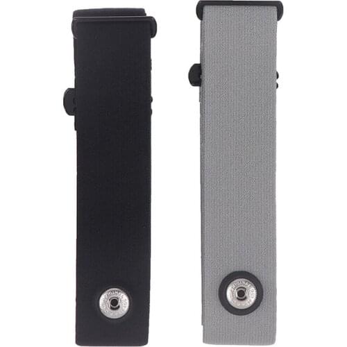 1 Pc silicone + fiber Blck/Grey Heart Rate Monitor Chest Belt Strap for Sports Wireless Heart Rate Monitor