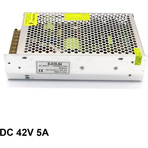 200W AC to DC constant voltage 42V printer motor switching power supply 42V output current 5A adjustable switching power s