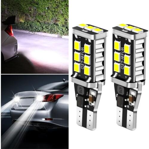 2x W16W T15 LED Car Reverse Lamp Xenon White for Chrysler Dodge Caliber Jeep Renegade Patriot Liberty
