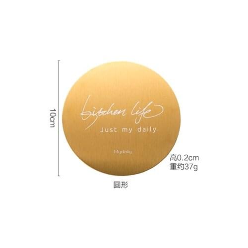 50pcs customized logo metal coaster; stainless steel OEM coaster; promotional metal coaster mc01