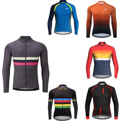 6 Colored Dry Breathable Sports Cycling Jersey Motocross Long Sleeves Bicycle MTB Downhill Shirt Road Bike Team Clothing Jacket
