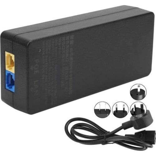 POE Repeater Power Supply 8‑Way Adapter Block Brick 110‑264V Input with Cable Plug