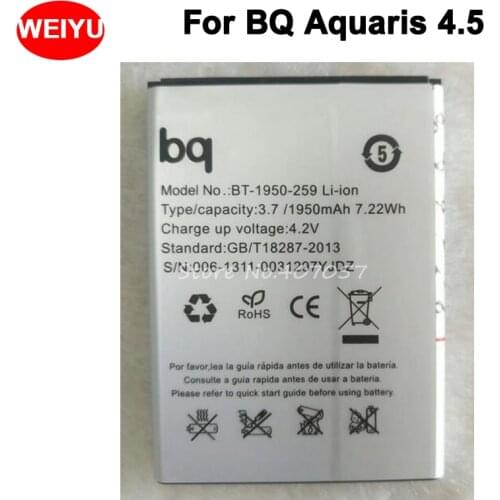 1950mAh Battery For BQ Aquaris 4.5 BQ 4.5 Batterie Bateria Batterij