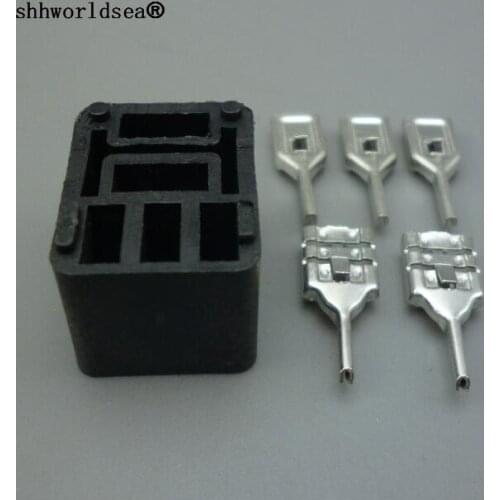 Shhworldsea auto relay socket with 5pcs Terminal