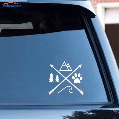 Black/Silver Fashion Design Tribal Animals Car Sticker Vinyl Car Stickers Cool Car Window Decor Accessories C444