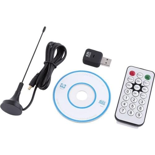 Mini USB 2.0 Digital DVB-T SDR+DAB+FM HDTV Tuner Quality TV Antenna Dongle Stick Video Broadcasting Antenna DVBT Receiver