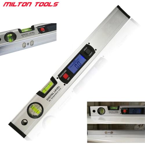 16" Digital Protractor Angle Finder electronic Level 360 degree Inclinometer with Magnets Level angle slope tester Ruler 400mm