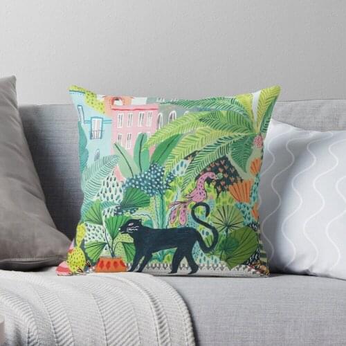 Jungle Panther Polyester Decor Pillow Case Home Cushion Cover 45*45cm