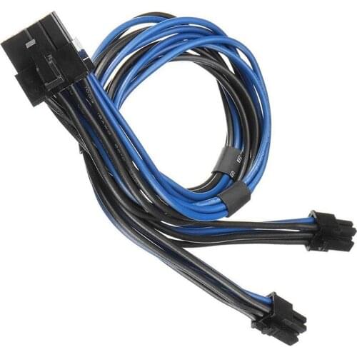 Dual Mini 6 Pin to 8 Pin PCI Express Video Card Power Adapter Cable for Mac Pro Tower / Power Mac G5 15-Inch(38cm)