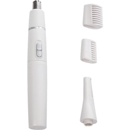 1 Set Electric Facial Nose Eyebrow Hair Trimmer Shaver Epilator for Men Women Battery-Operated - Size 0.6x 0.6 x 5.1in