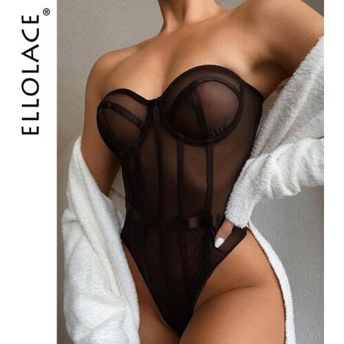 ELLOLACE Women's Lace Bodysuit