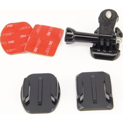 Hotsale Special Adapter Connector base + flat curve Adhesive Mounts For Sony HDR-AS30V AS15 100V Action Camera AEE accessories