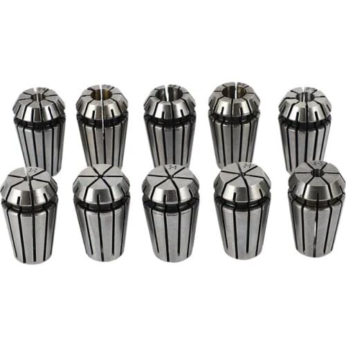 10Pcs/Set Ultra Precision ER16 1-10MM Spring Collet Set For CNC Milling Lathe Tool Engraving Machine