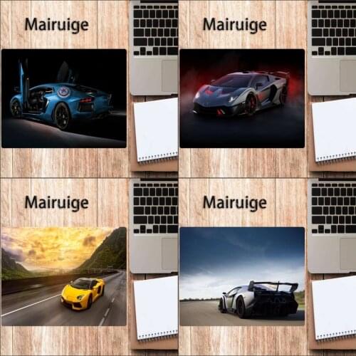 Mairuige Cool small size sports car pattern mouse pad home office computer notebook desk pad durable keyboard pad