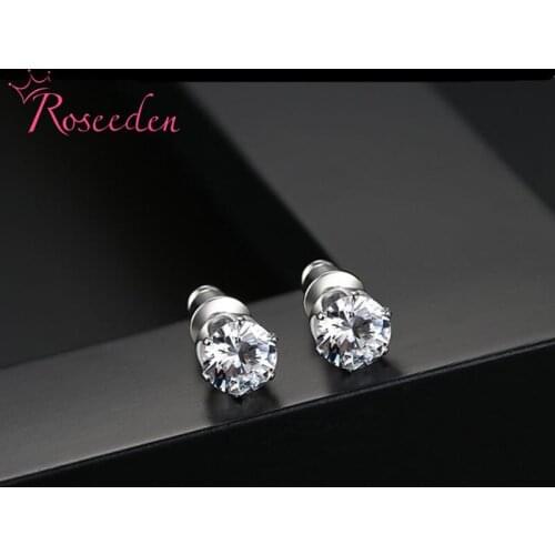 Hot Sale Romantic Jewelry Earrings For Wedding Elegant Silver Color Cubic Zirconia Stone Earring Drop shipping RE3225