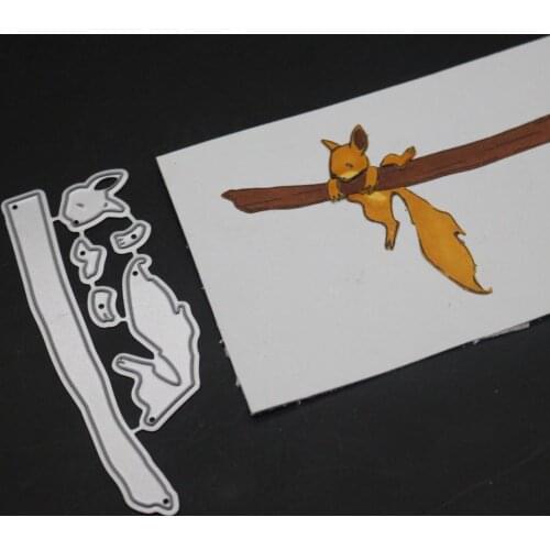 Animal Squirrel Metal Cutting Dies Tree Branches Frame Troqueladora Stencil DIY Scrapbooking Stamps And Dies 2019 New Craft