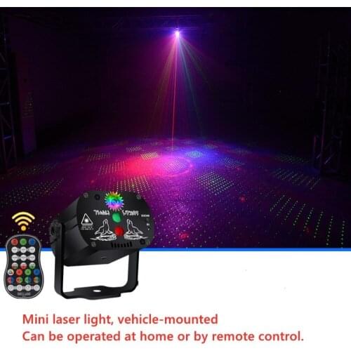 Mini Laser Light Christmas Family Party Entertainment Flash LED Laser Ambience Light Party Disco Stage Lamp Festive atmosphere