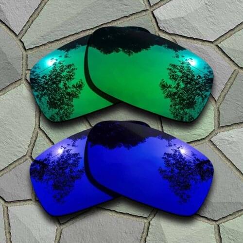 Jade Green&Violet Blue Sunglasses Polarized Replacement Lenses for Crankcase