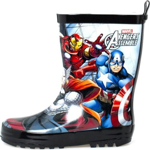 New Disney Super Heroes Avengers Childrens Rain Boots Mens non-slip Water Shoes size 27-40