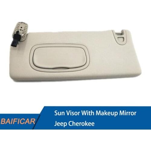 Baificar Brand New Genuine Front Visor With Makeup Mirror Sun Visors With Light For Jeep Cherokee