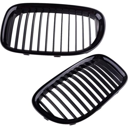 2Pcs Car 51117184151 51117184152 Front Bumper Kidney Grill Grille Fit For BMW 7 Series F01 F02 F03 F04 2009-2011 2012