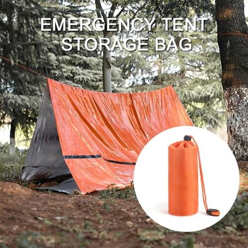 240*150Portable Ultralight PE Thermal Shelter Tube Outdoor Rescue Waterproof Emergency Survival Tent Outdoor Simple Thermal Tent