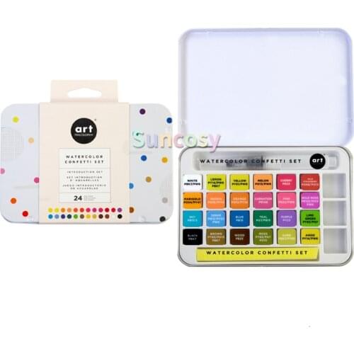 PRIMA MARKETING INC CONFETTI WATERCOLOR, Artist Grade, High Quality and Highly Pigmented Watercolor Pans