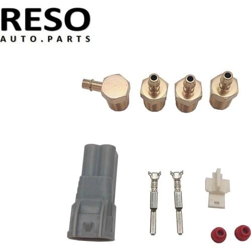 RESO--Free shipping Connectors for MAC 3 Port 5.4W Electronic Boost Control Solenoid Valve Kit DC12V