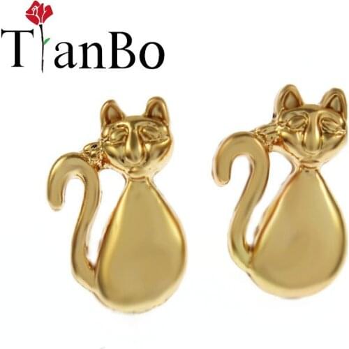 TianBo Silver Color Plane Stud Earring Jewelry Luxury Women Party Airplane Gift Spring Engagement Cute Lady Aircraft Earring