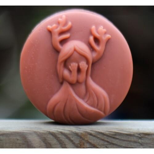 Mori Girl Silicone Soap Mold Round Handmade Mould
