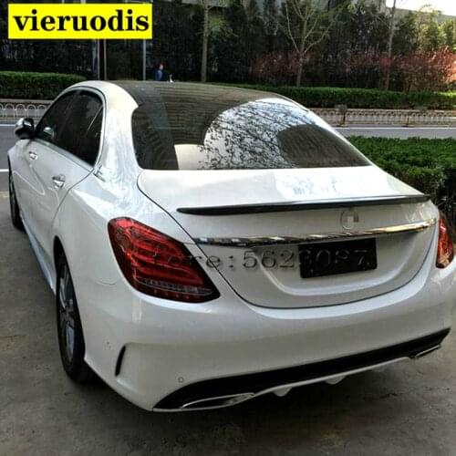 For Mercedes Benz W205 Spoiler 2016-18 C180/C200/C230 C-class spoiler High Quality Car Rear Wing Color Rear Spoiler