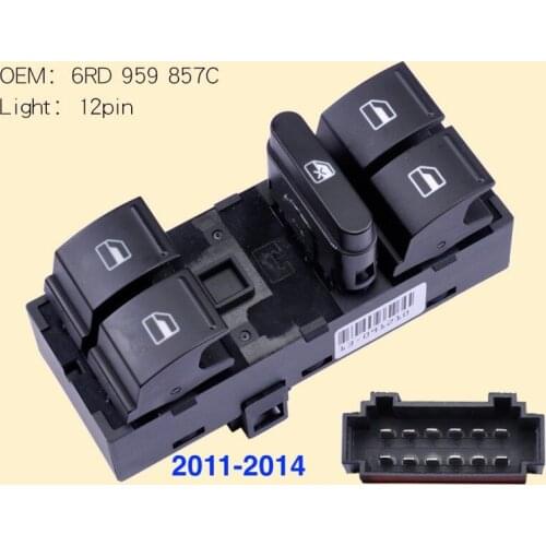 For Skoda Fabia Glass Lifter Switch Assembly Left Front Door Rear Right Window Power Button 2007-10