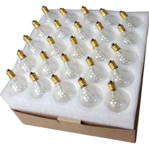 Tomshine AC230V G40 Globe Tungsten Incandescent Bulb Lamp 25 Pcs E12 Base IP44 Waterproof Warm White Light Bulb for String Light