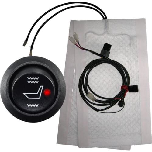 4Pcs Cover Mat Universal With Switch Driver Electric Pad Auto Cushion Warmer Car Seat Heater Winter Carbon Fiber Vehicle