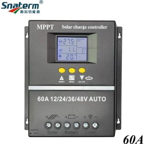 Newly MPPT PWM 100A 80A 60A 12V 24V 36V 48V AUTO solar panel charge controller Solar PV Battery Charger with LCD Display