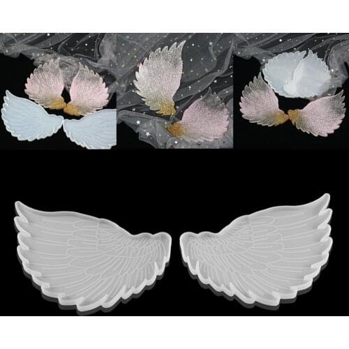 1pcs Coaster Resin Mold Teacup Bowl Mat Trays Silicone Epoxy Mold For DIY Resin Epoxy Wing Pendant Mold Art Craft Tools