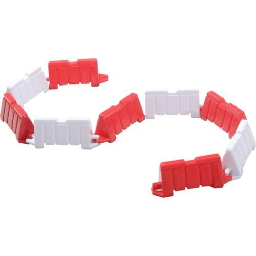 100PCS/Set Road Barrier DIY Racing Track Design Drifting Race Track 6.2*1.8*2.5CM