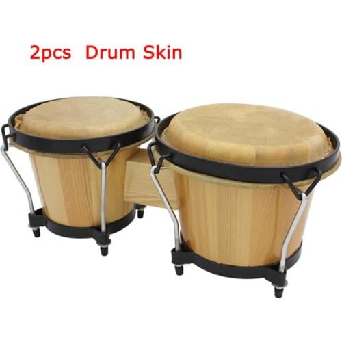 2pcs Buffalo Drum Skin Leather on For African Drum Bongo Drum 29CM 31CM Diameter Drum Percussion Instruments