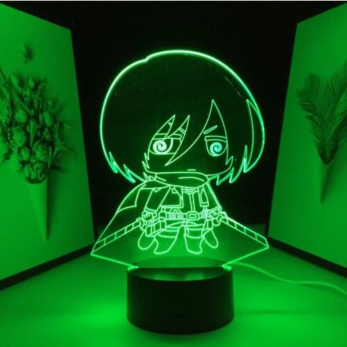 Animation Peripherals 3D LED Lamp Home Decor Couple Children Festival Birthday Gifts USB Charging Night Lights Acrylic Panel