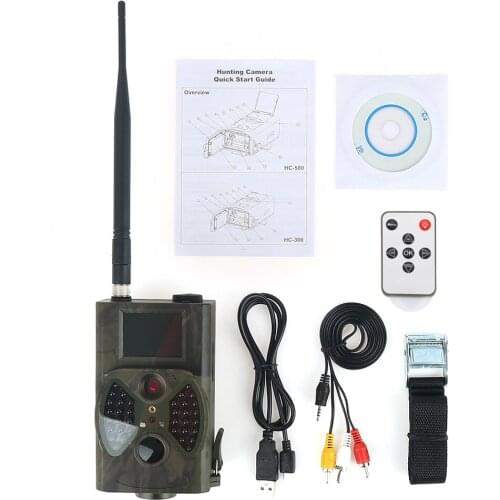 AOTU 2.0 GRPS Hunting Trial Camera Scouting Game Wildlife Hunter Cam 12MP 1080P Night Vision 65ft 2G MMS HC-300M