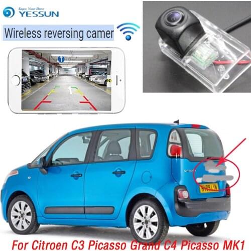 YESSUN wireless Rear View Camera For Citroen C3 Picasso Grand C4 Picasso MK1 Partner Tepee CCD Night Vision Parking