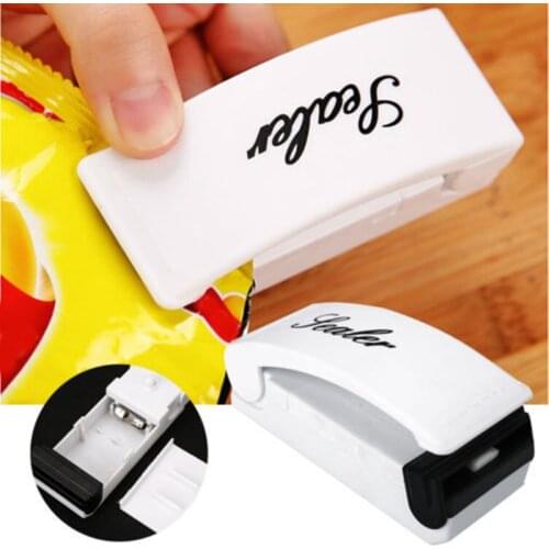 Household Automatic Vacuum sealer Mini heat sealing machine Capper Food fresh Saver bag clips Plastic Bags Sealing Tools