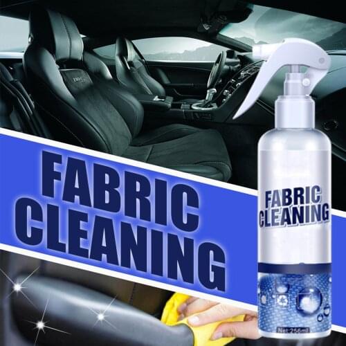 Car Interior Cleaning Agent Ceiling Cleaner 256ML Leather Flannel Woven Fabric Water-free Cleaning Agent Auto Roof Cleaning Tool